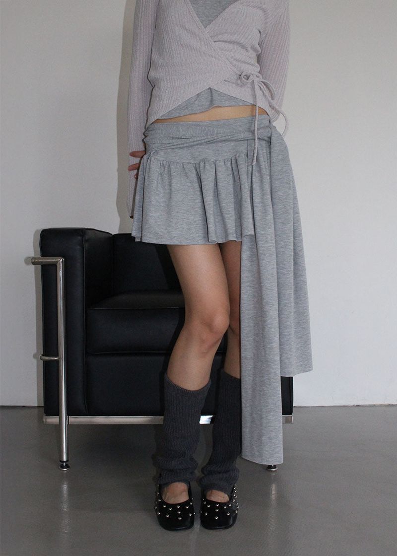FLARE TIE SKIRT