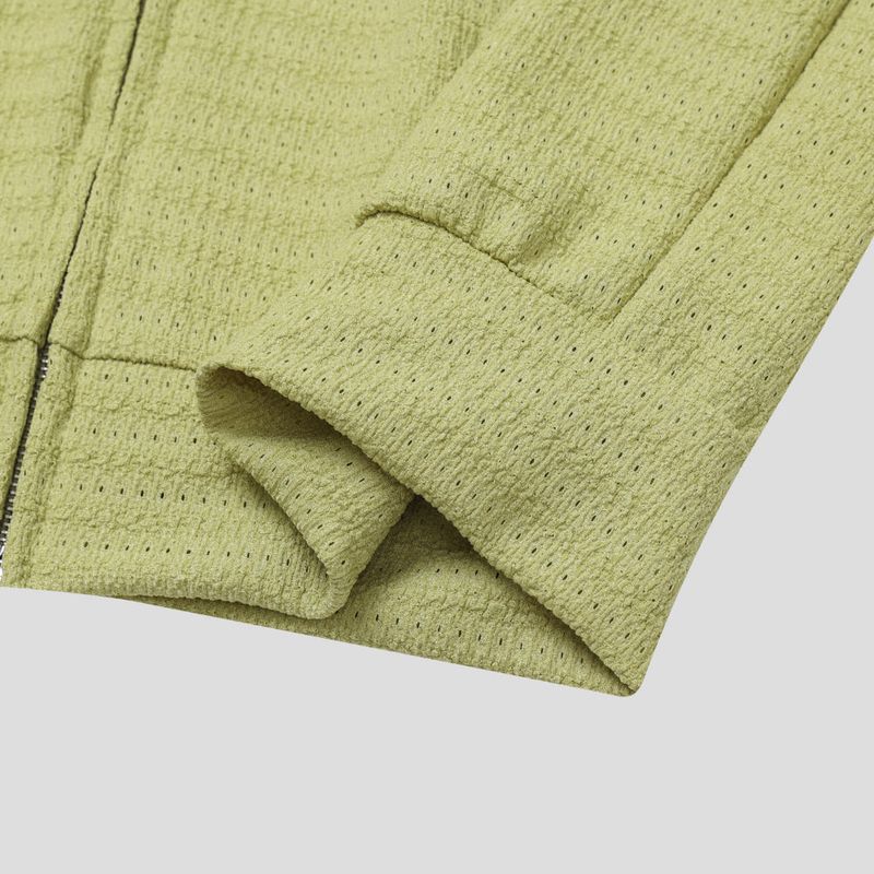 Rivet Knit Zip-Up Cardigan