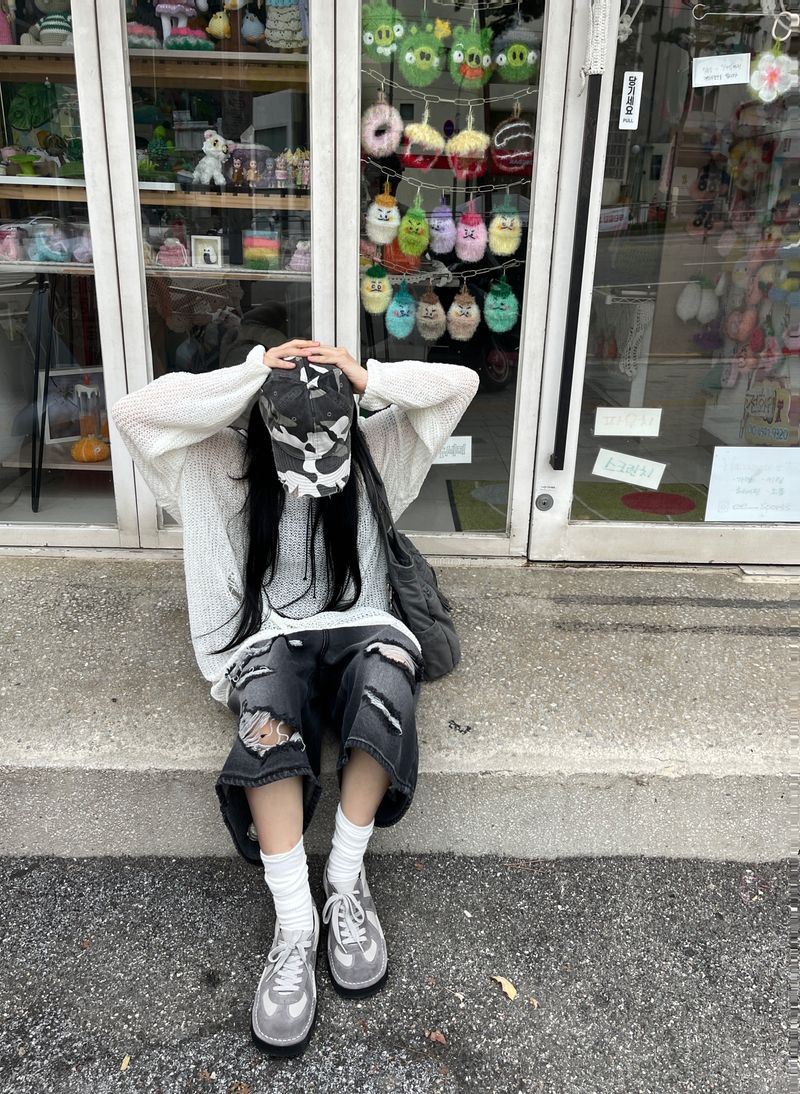 Mikey Net Damage Knitwear