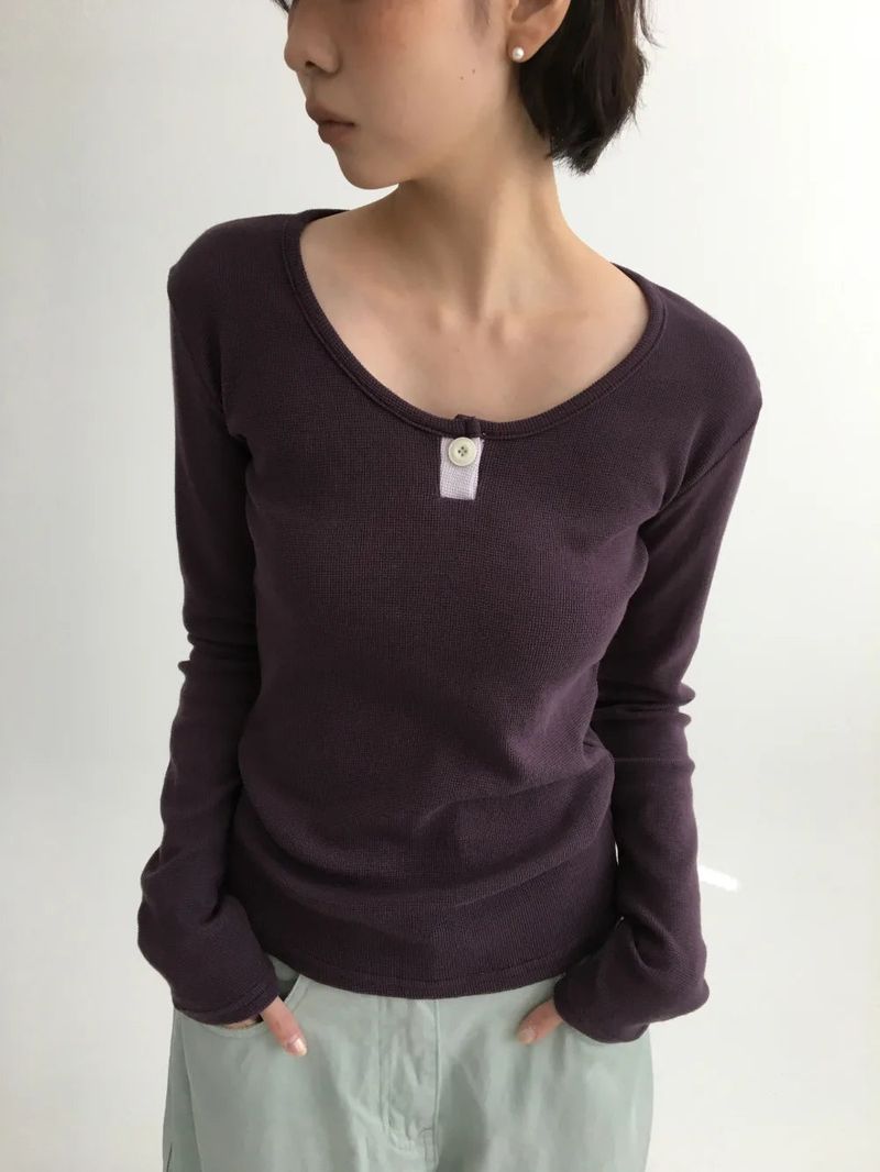 Chillin One-Button Long Sleeve (4color)