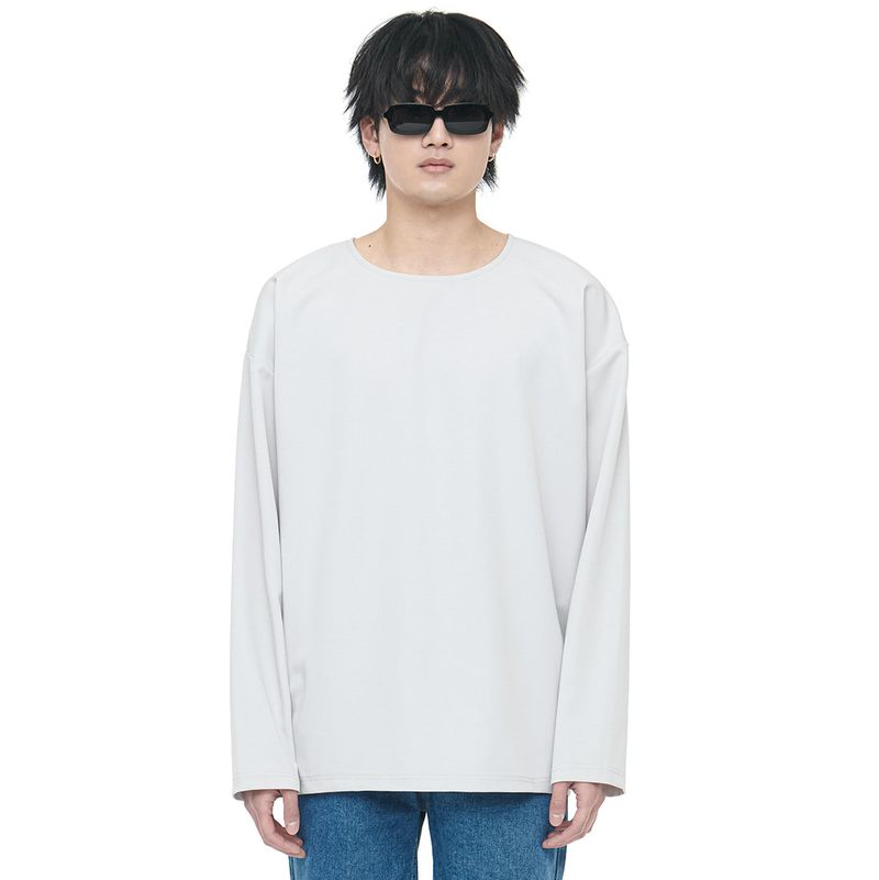 C Wear by the Genius(シーウェア バイザジーニアス)の「WOVEN T-SHIRT COOL GREY(Tops)」