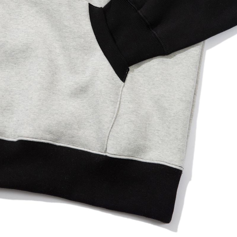 GREEDY RAGLAN HOODIE (BLACK GREY)