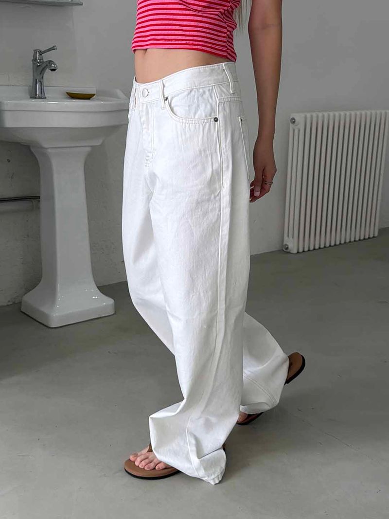 Clean wide cotton pants