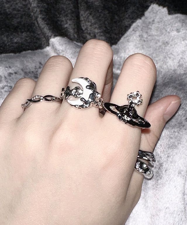 White Moon Ring