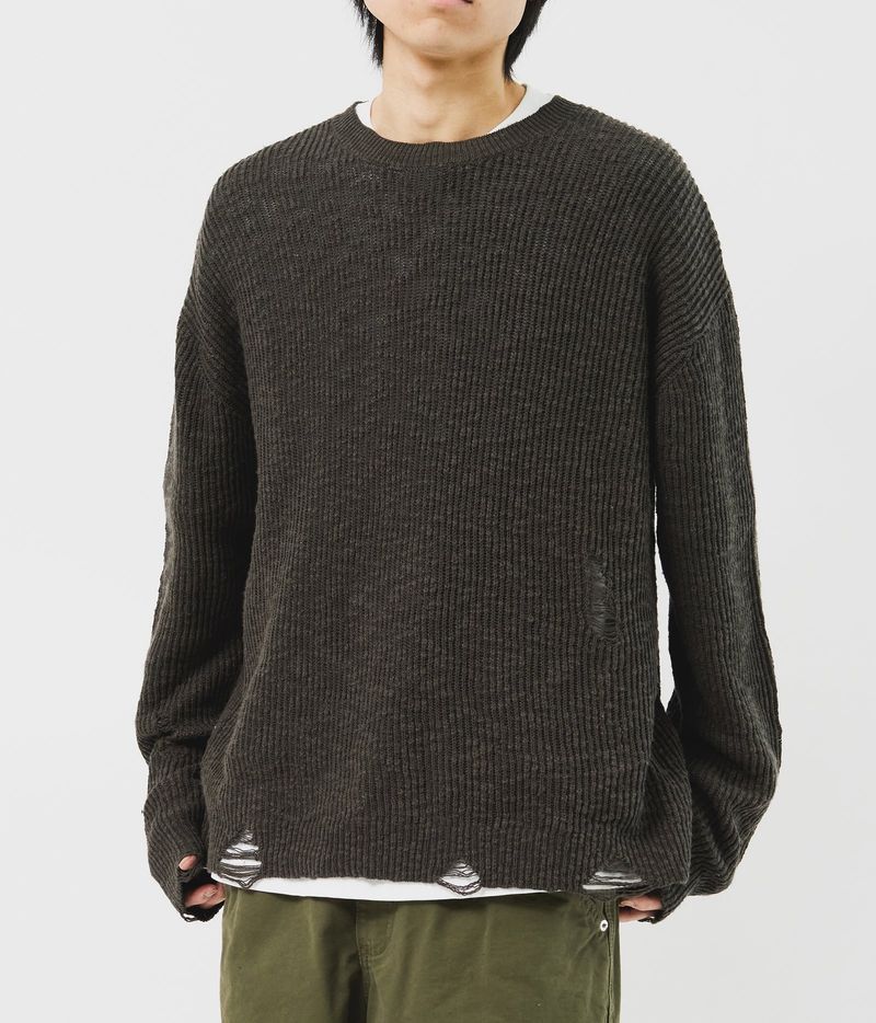 HIFIFNK(ハイファイファンク)の「Rising Damage Knit (4color)(Tops)」