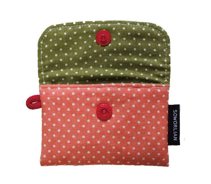 Simple Card wallet _Tomato