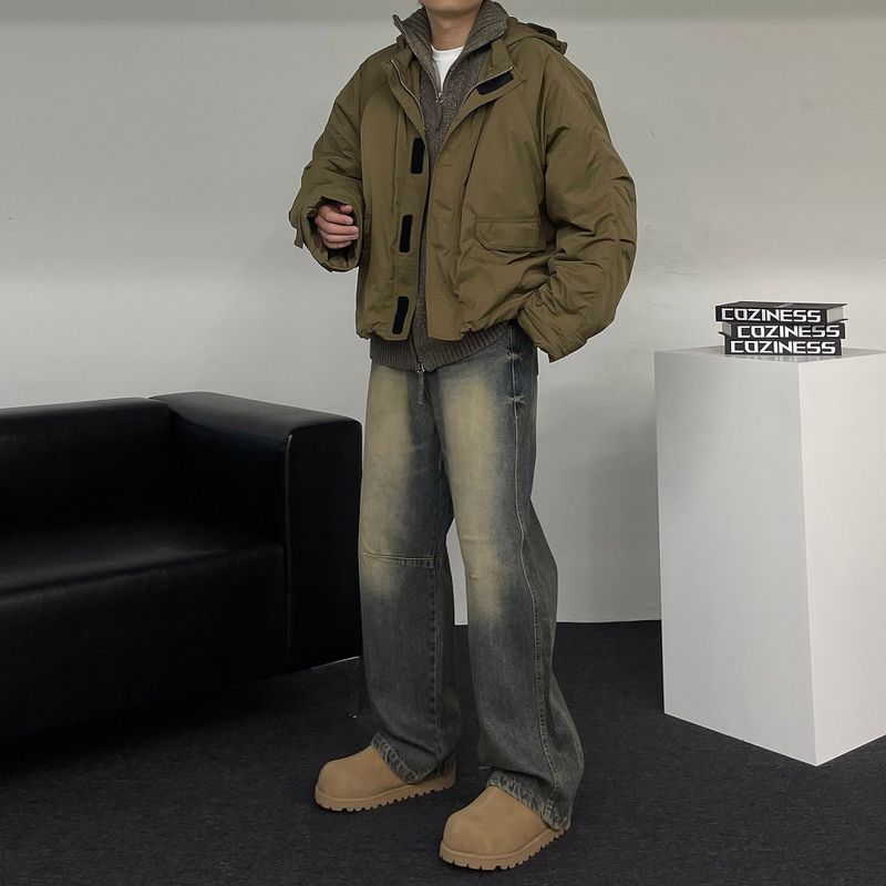 ECT Cropped Hooded Shell Parka (2 colors)