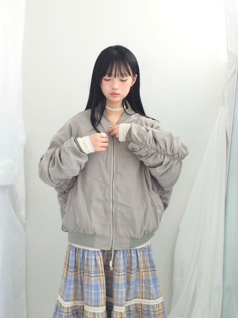 Texture Shirring Jumper