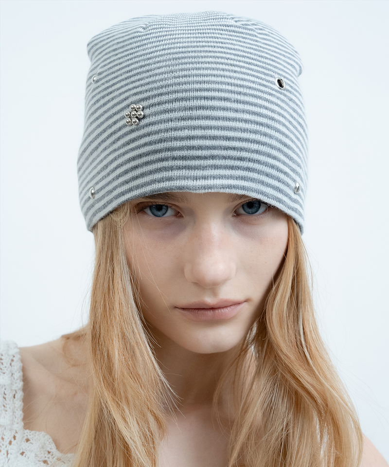 XANADU(ジェナドゥ)の「MOON FLOWER BEANIE_GREY(Hats)」