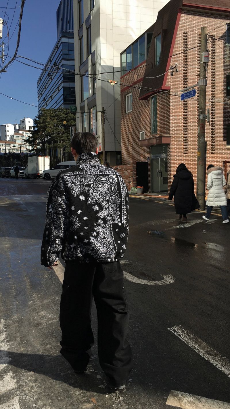 Paisley Quilted Over Fleece Zip-Up 2C