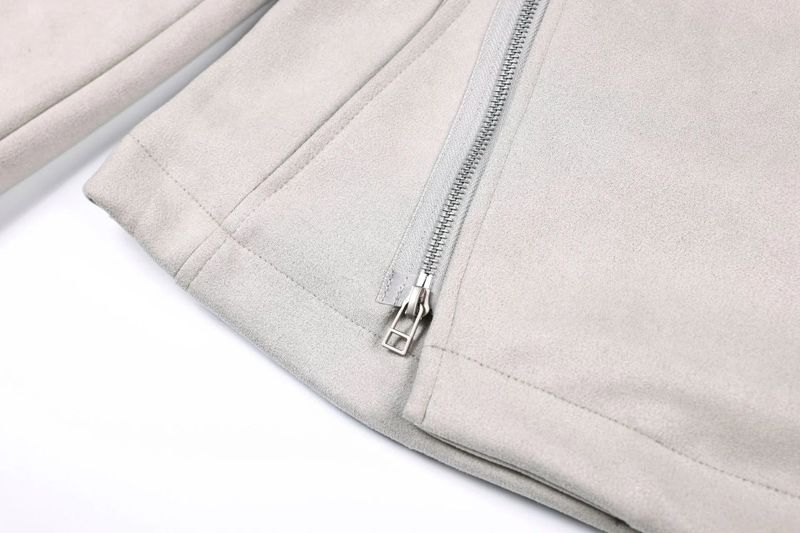 Napoleon Button Suede Rider Jacket