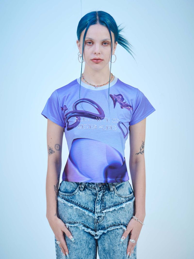PURPLE DREAM CROP T