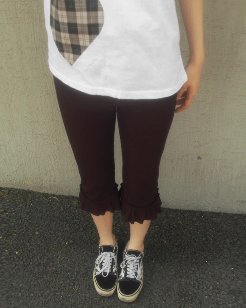 frill leggings pants