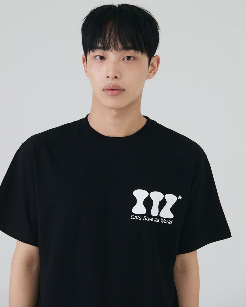 ITZ MINI LOGO T SHIRT - BLACK
