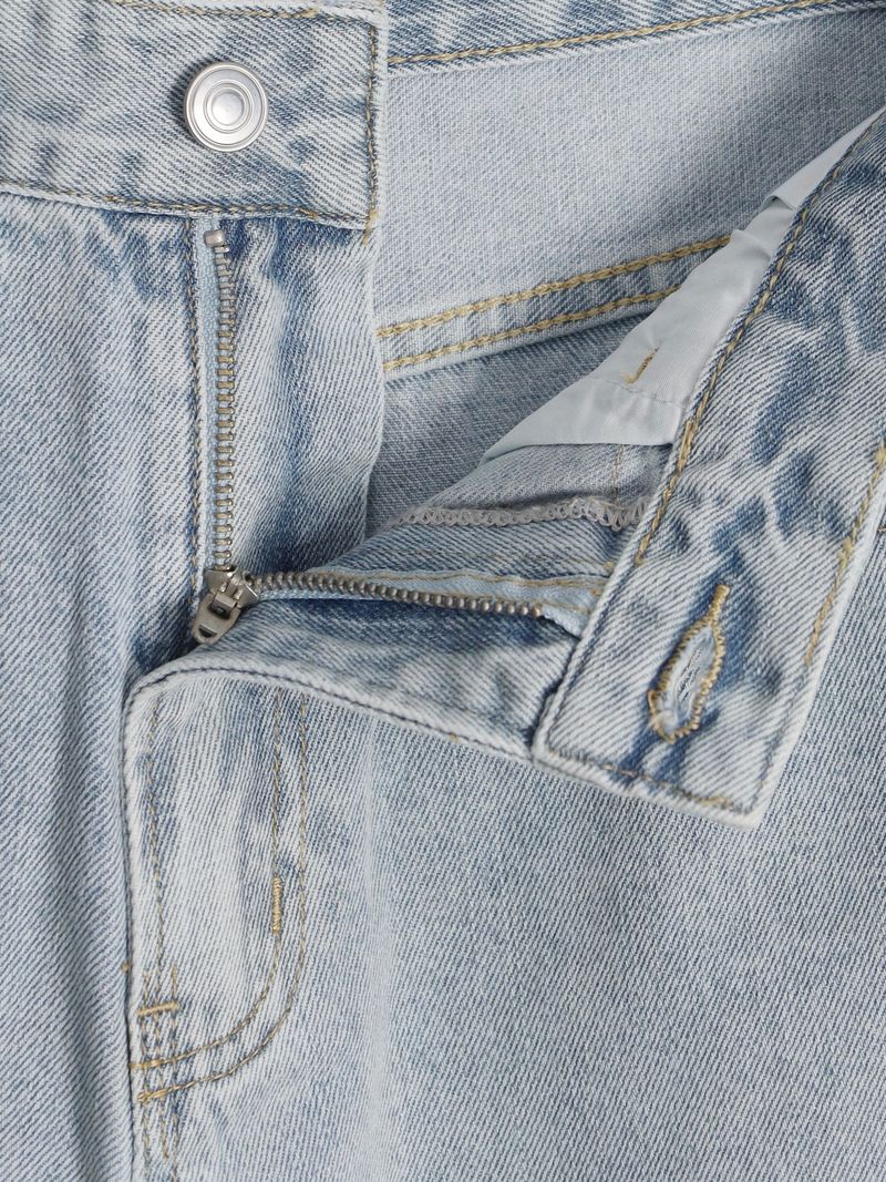 Classic Ruta Embroidered Bermuda Denim Pants 2C