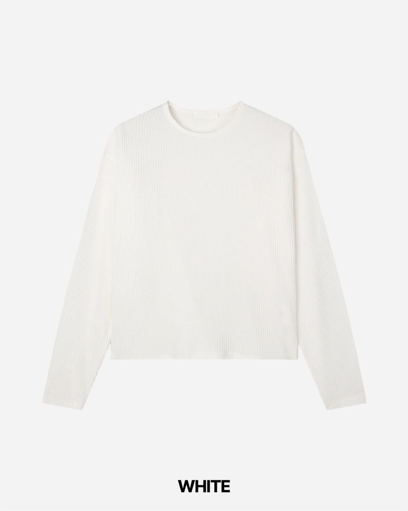 Soph Crop Waffle Long Sleeve