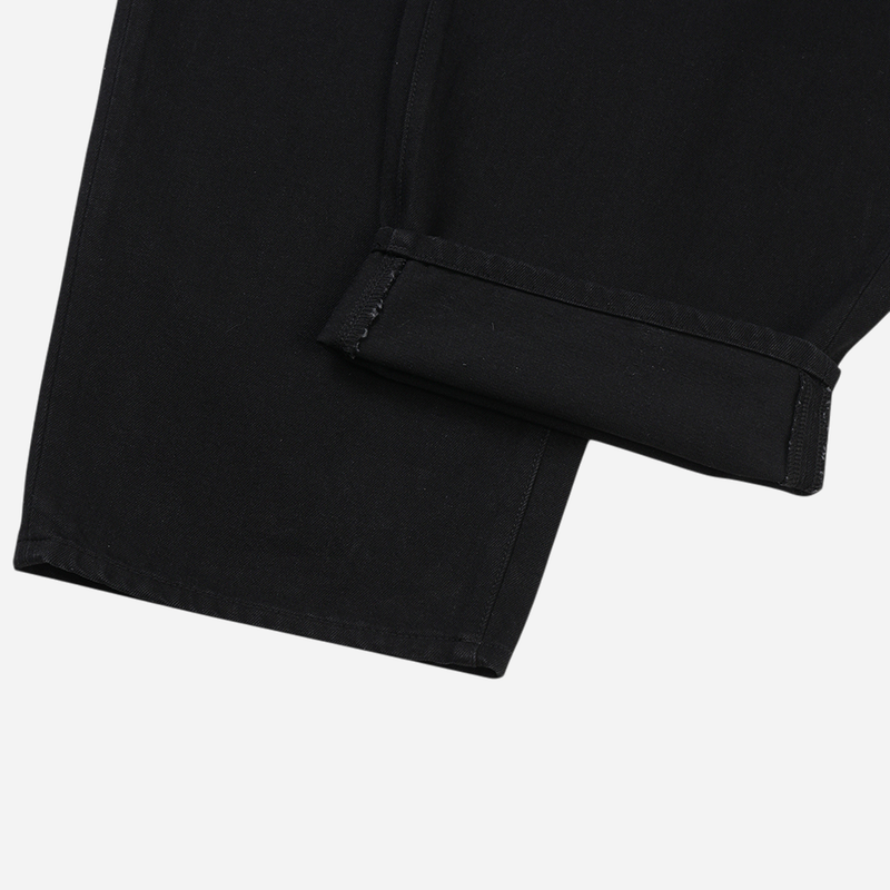Goth Black Denim Pants