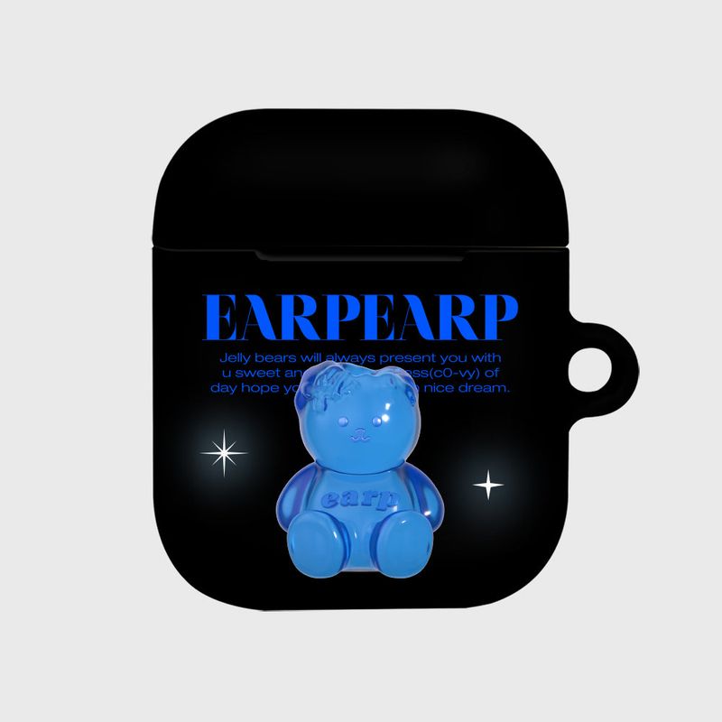 EARPEARP(アプアプ)の「LITTLE JELLY COVY-BLACK(AIR PODS-HARD)(Hats)」