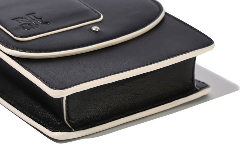 RECENT LOGO CROSS BAG_BLACK