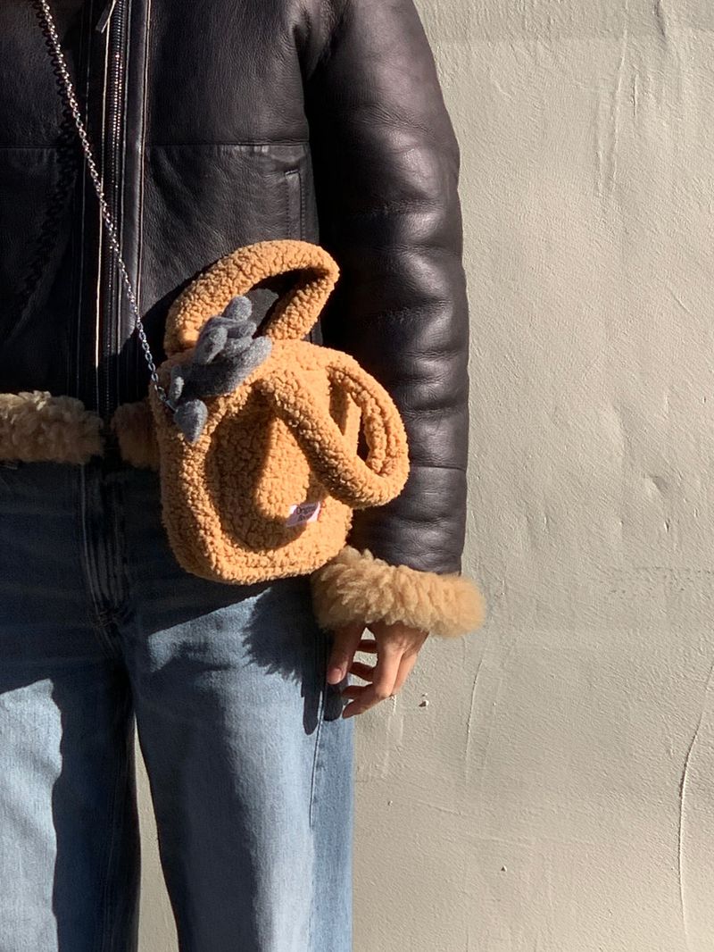 teddy bag brown
