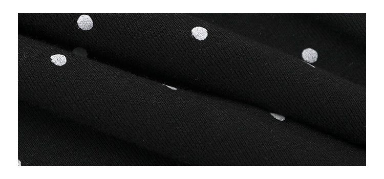 Black Cutie Hip Dot Mini Dress