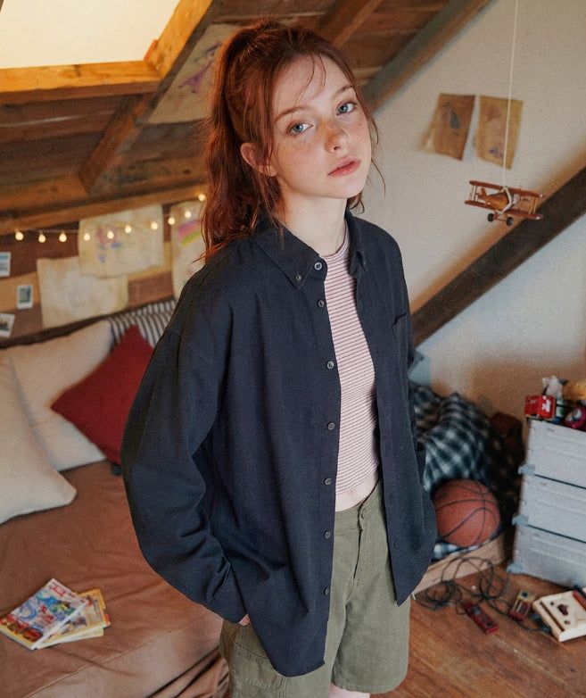 WV PROJECT(ダブリューブイ プロジェクト)の「26SS★ Duff Overfit Washing Cotton Shirt(Tops)」