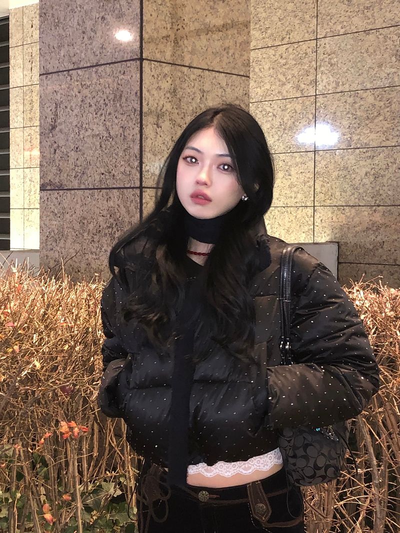 Dot Cubic Puffer Jacket