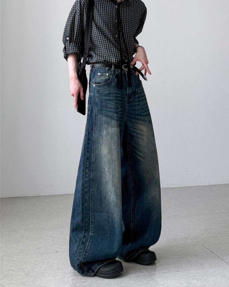 YOURNUS（ユアナス）の「Leaven Slub Wide Denim（Pants）」