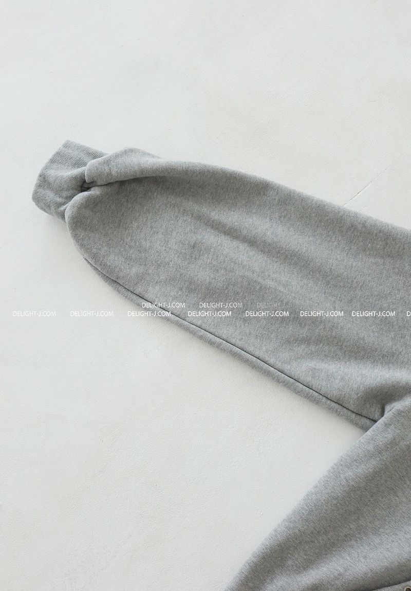 Punching Eyelet Damage Oversized-Fit Hooded Zip-Up