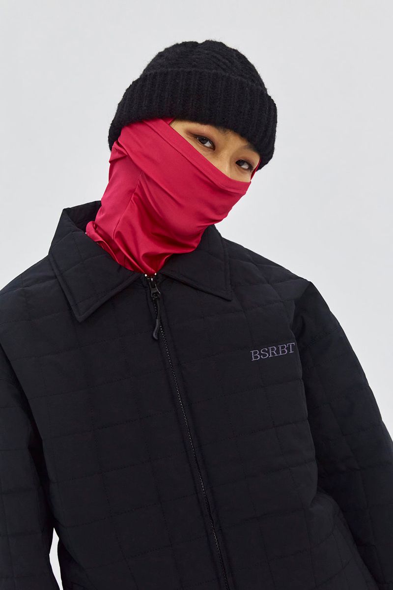 LOGO QUILTING COLLAR JACKET
