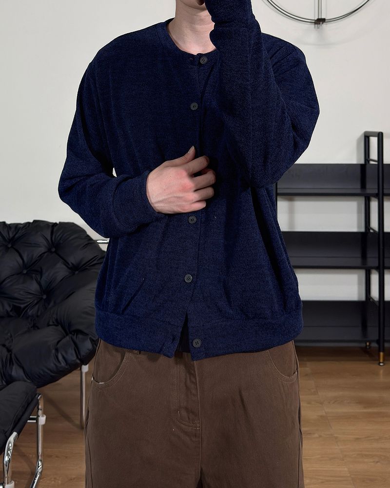 Sage knit minimal cardigan
