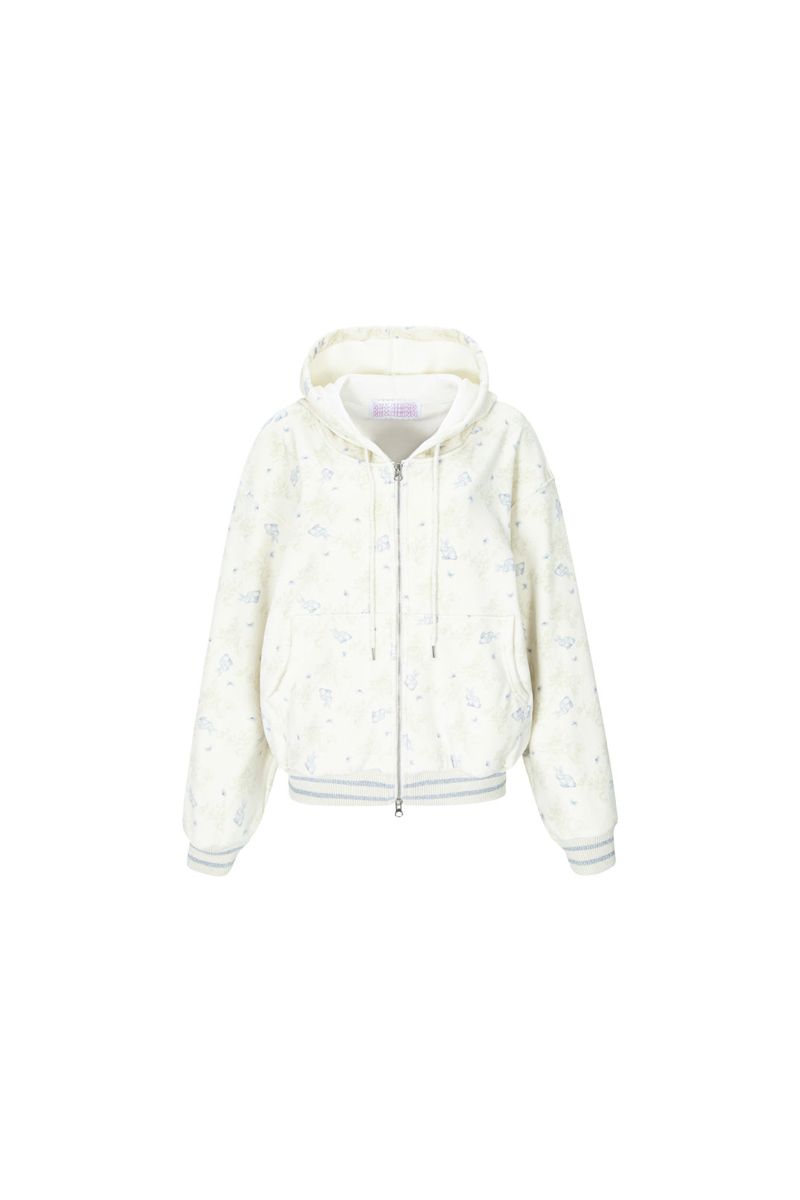 MINJIENA（ミンジエナ）の「rabbit fluffy hoodie cream（Tops）」