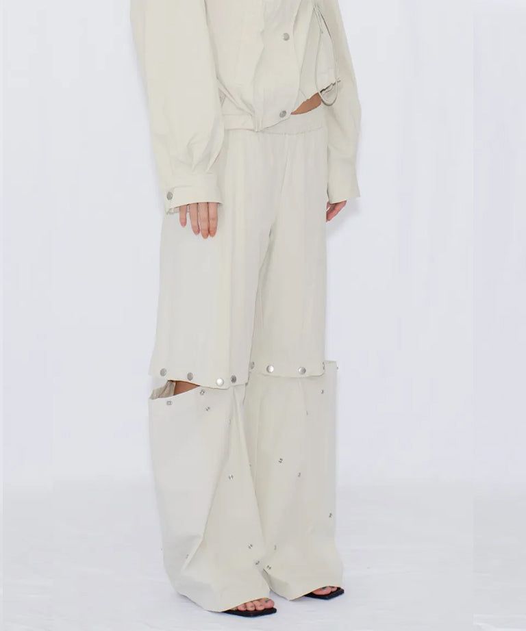 2WAY DEFORMED TRACK PANTS