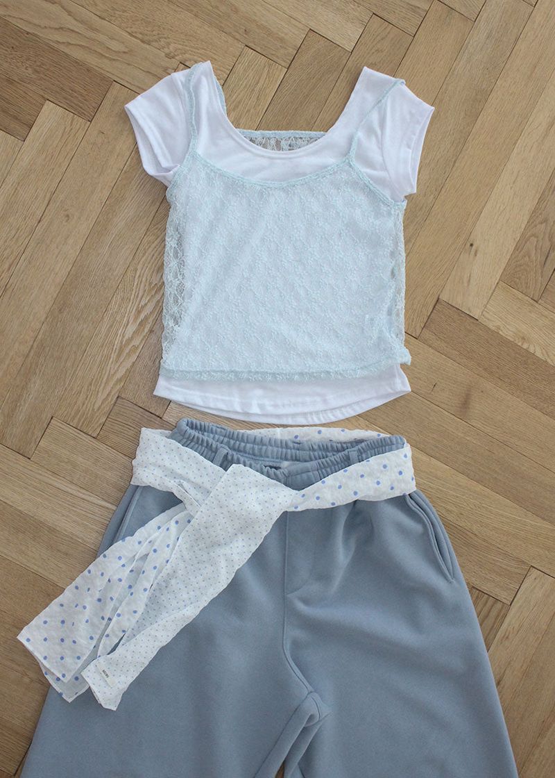 BEBE LACE SLEEVELESS (3color)
