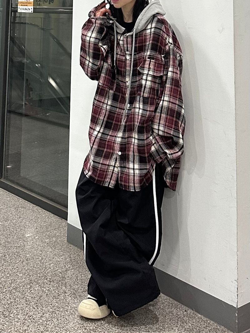 flag track nylon pants