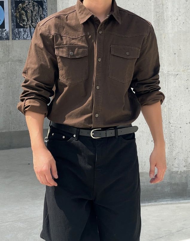 modernif（モダニフ）の「Lievo Snap Western Shirt（Tops）」
