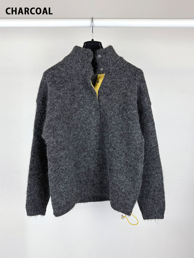 HENLEY ANORAK SWEATER (5C)