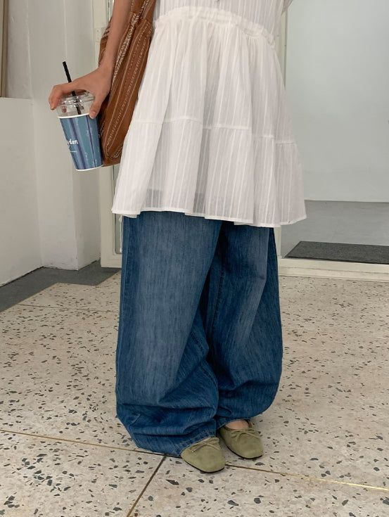 Hare Summer Wide Denim Pants