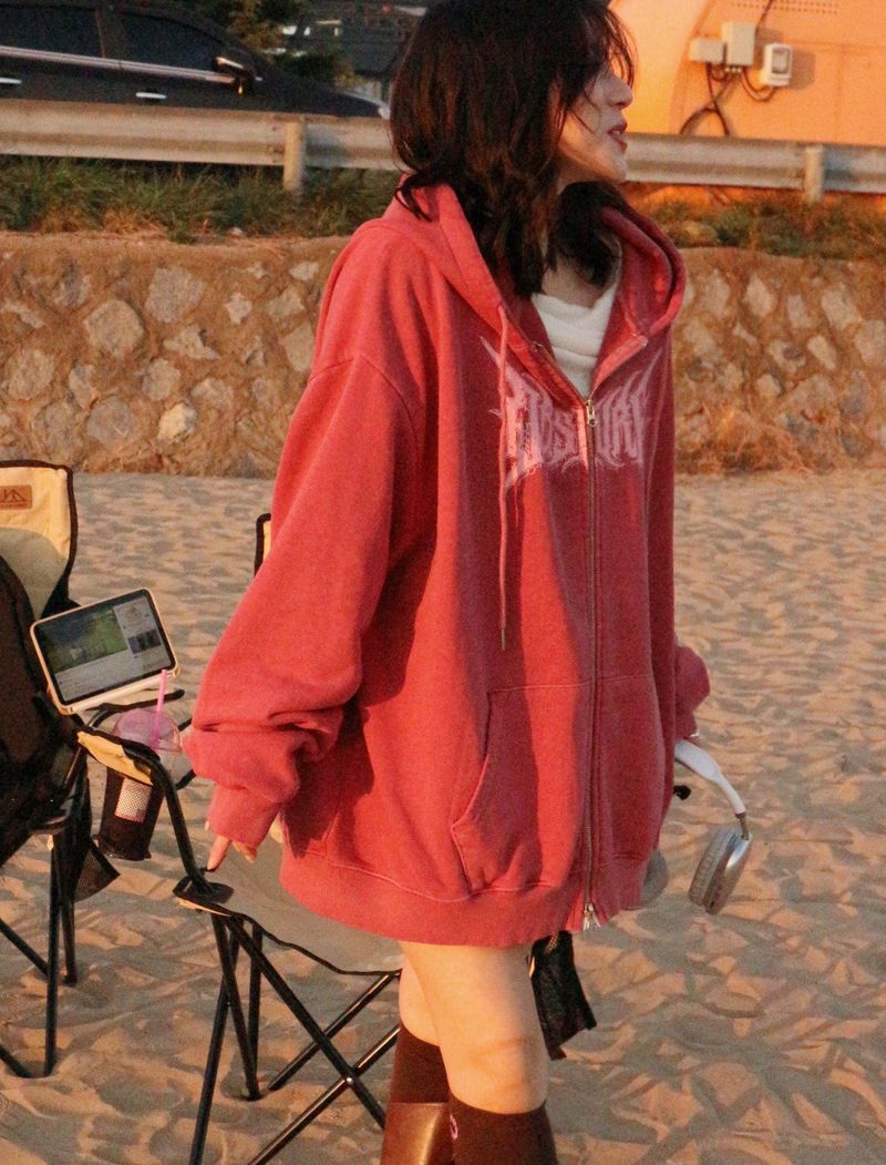 (For men and women) RT Pigment Two-Way Hood Zip-Up