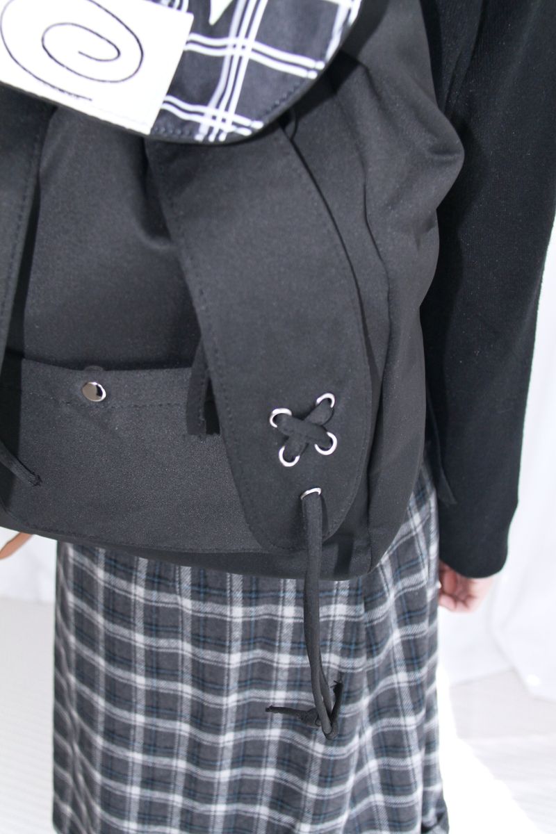 Rabbit Drop String Patch Backpack (2color)