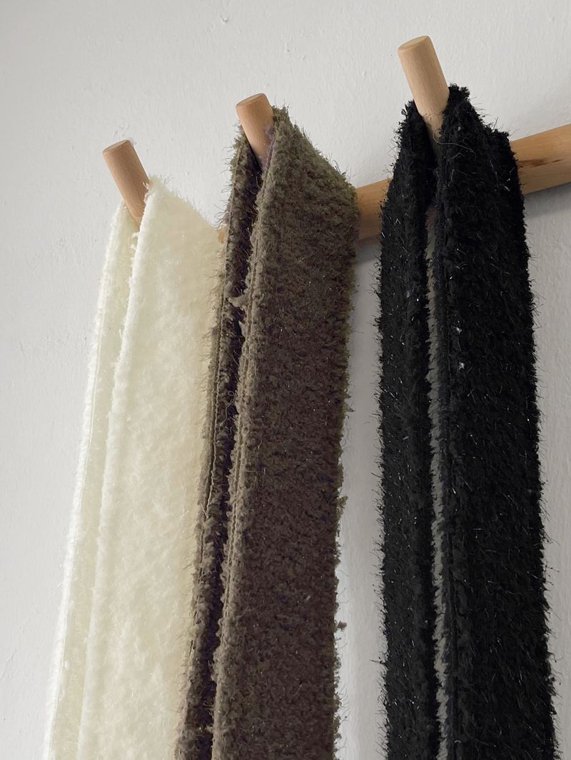 Lendon vintage snow long knit muffler