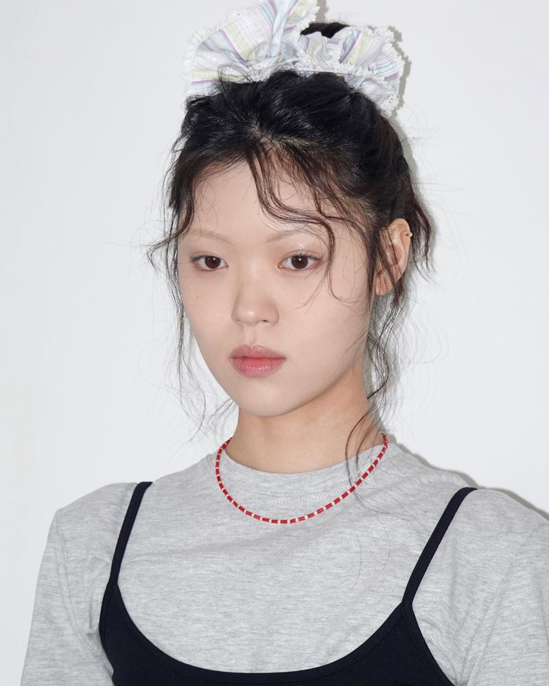 Tiny coral necklace_red
