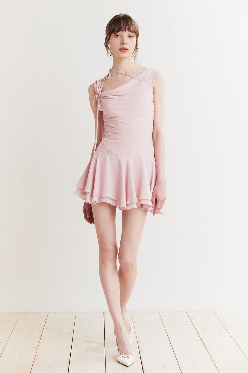 LILY FRILL DRESS pink
