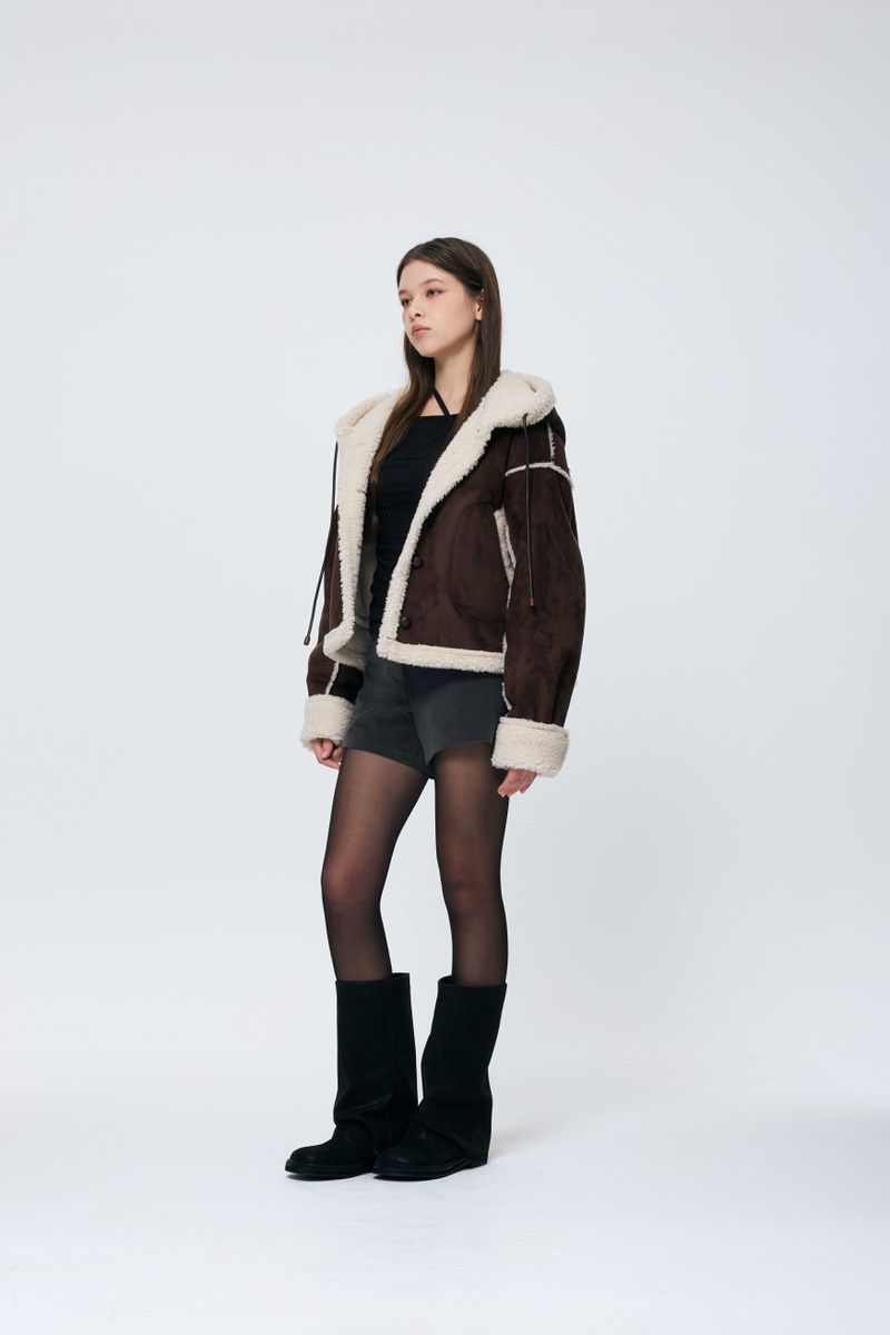 ADORABLE HOOD MUSTANG / BROWN