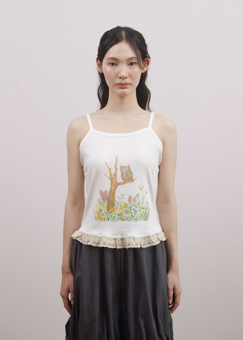 PEEVES PEEVES（ピーブズ ピーブズ）の「‘Arise’ Lace Tank (Ivory)（Tops）」