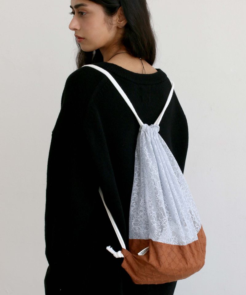 Lace Drawstring Bag - Sora