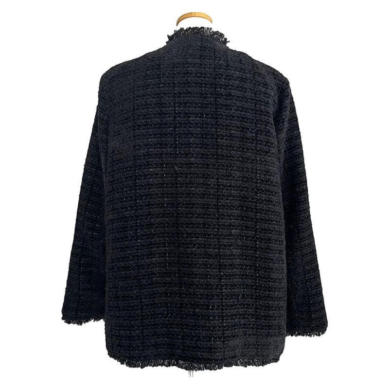 IF classic oversized tweed quilted jacket