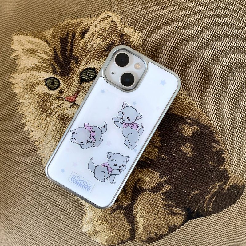 [MADE][Epoxy Silver Bumper Case] A Cat Star