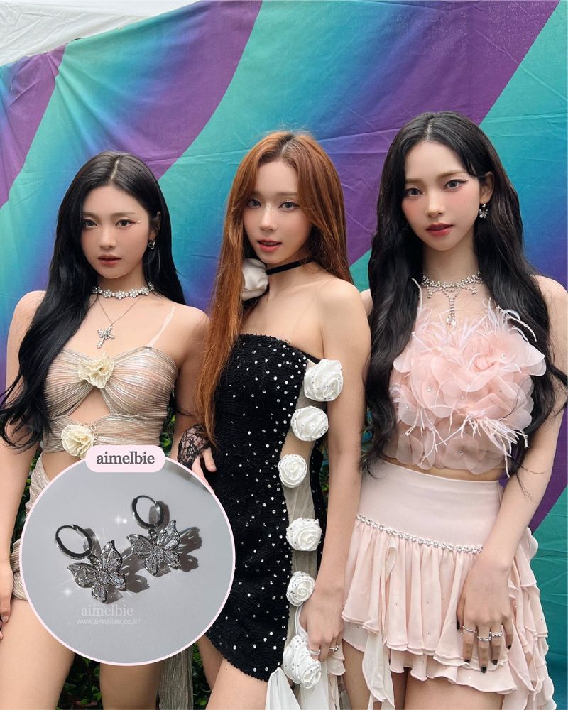 [Aespa Karina Piercing] Butterfly Fairy Huggies Piercing