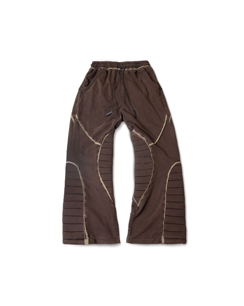 Goldie（ゴルディ）の「フリンジモーターウォッシュドパンツ BROWN （パンツ）」